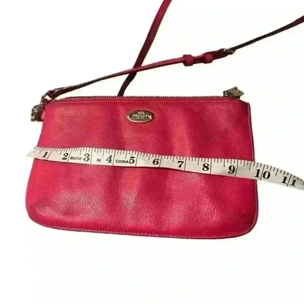 Coach pink leather‎ cross body purse